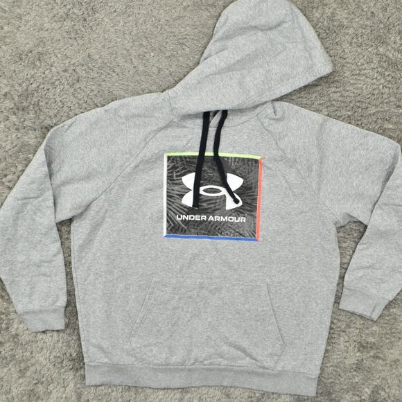 Under Armour Women's Size XL Pullover Hoodie Loose Gray Long Sleeve Cotton - Picture 1 of 8
